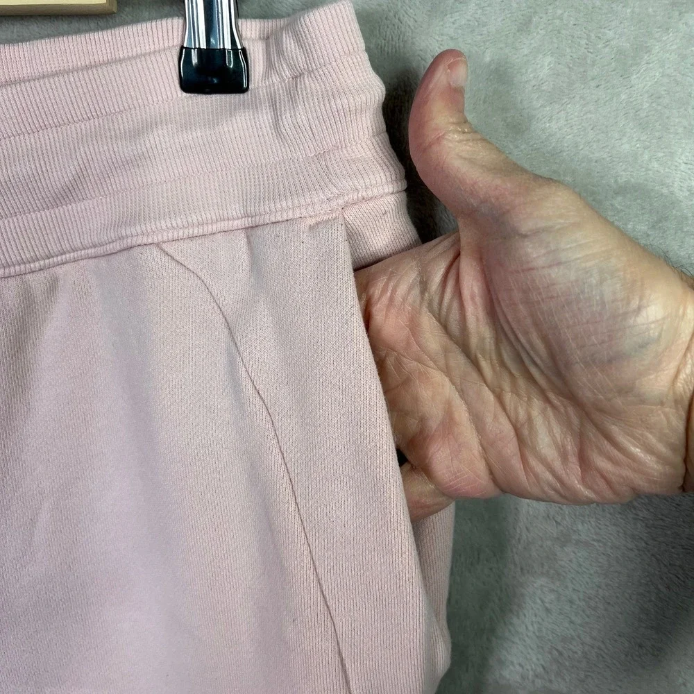 Lululemon Scuba High Rise Joggers Soft Pink 14 Cotton Fleece Lounge‎ Sweatpants